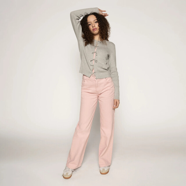Frankie & Liberty Zomer jeans broek straight leg meisjes - frankie FL25002 - Sorbet Pink - Frankie large