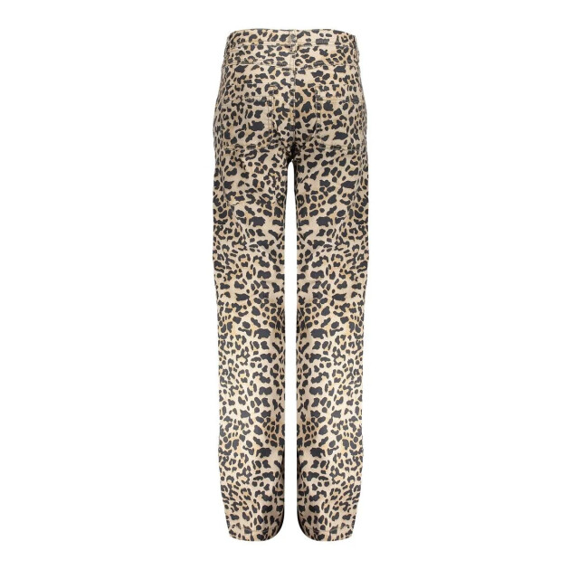 Geisha Zomer jeans broek meisjes / luipaard print 51041K-10 - 000720 - sand/combi  leopard print large