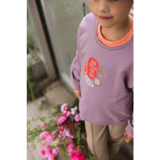 Quapi Zomer sweater meisjes - fleur QS251 - Fleur - paars large