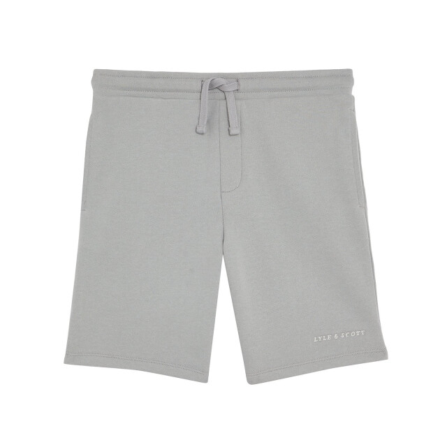 Lyle and Scott Zomer sweat short jongens mirage script MLB2022V-X570 Grey Mirage large
