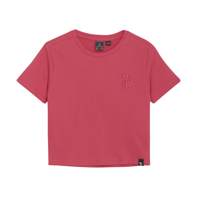 Indian Blue Zomer t-shirt s/s meisjes - cropped 970128-4112-Azalea large