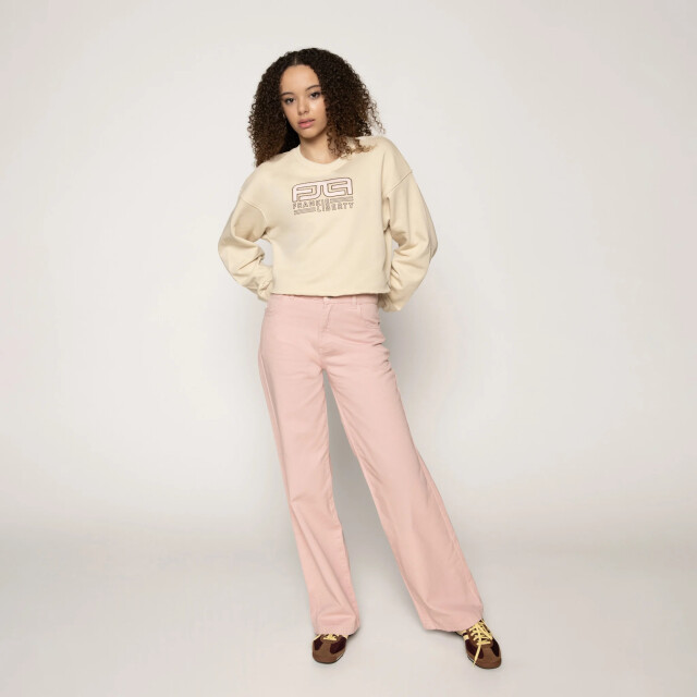 Frankie & Liberty Zomer jeans broek straight leg meisjes - frankie FL25002 - Sorbet Pink - Frankie large