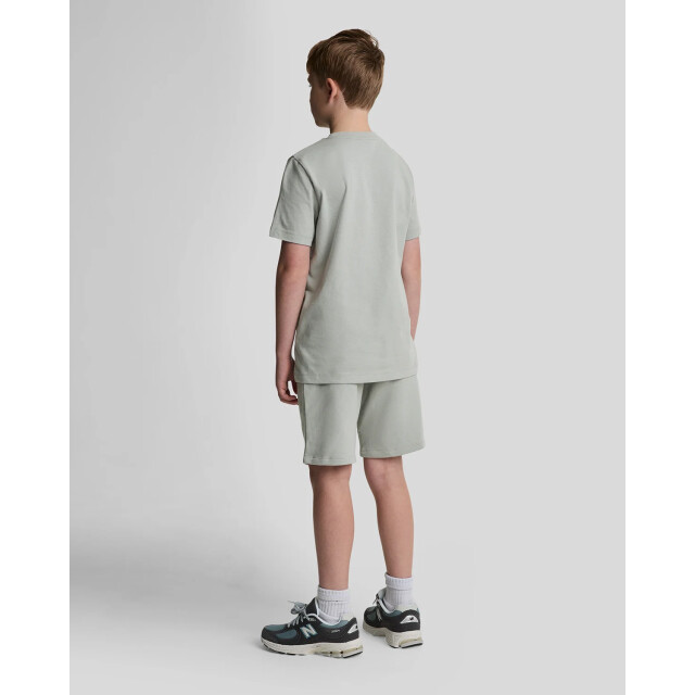 Lyle and Scott Zomer sweat short jongens mirage script MLB2022V-X570 Grey Mirage large