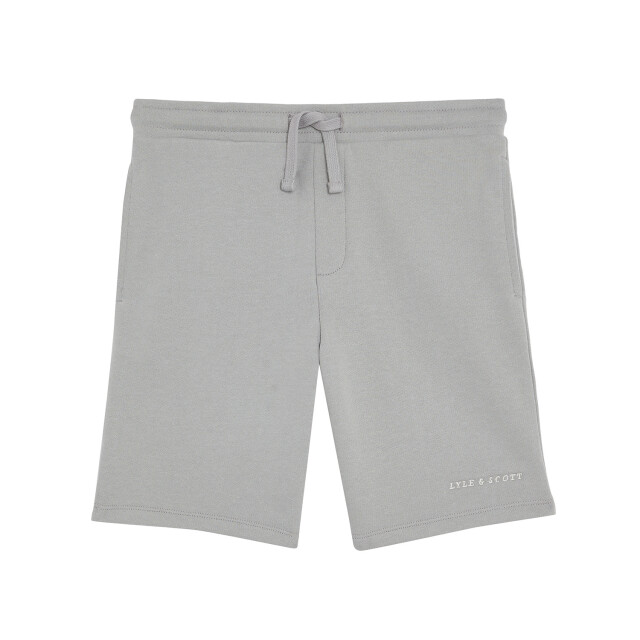 Lyle and Scott Zomer sweat short jongens mirage script MLB2022V-X570 Grey Mirage large