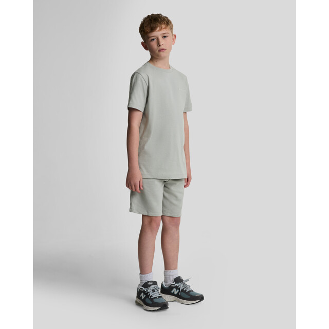 Lyle and Scott Zomer sweat short jongens mirage script MLB2022V-X570 Grey Mirage large