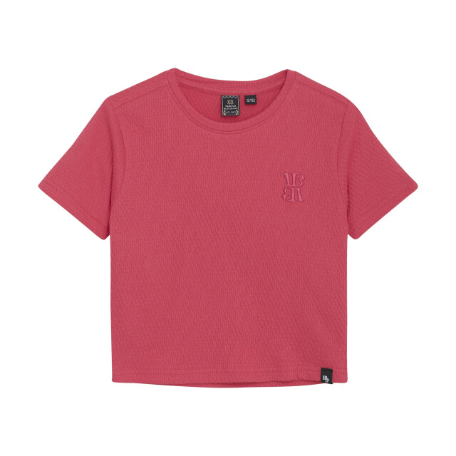Indian Blue Zomer t-shirt s/s meisjes - cropped 970128-4112-Azalea large