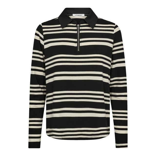 Co'Couture Cc maluca stripe polo blouse CC Maluca Stripe Polo Blouse/96 large