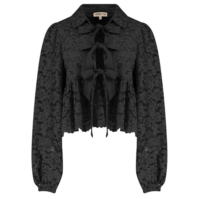 Harper & Yve Blouse lange mouw ss25p606 maral Harper & Yve Blouse lange mouw SS25P606 MARAL large
