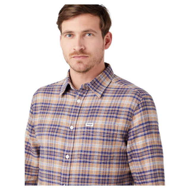 Wrangler Shirt blue ribbon W5A2CCB51 large