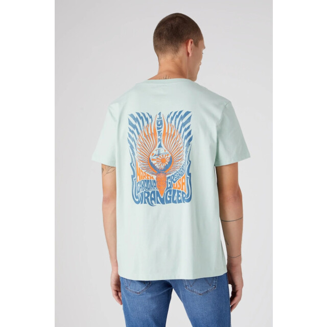 Wrangler Graphic tee surf spray W7BSEEX6U large
