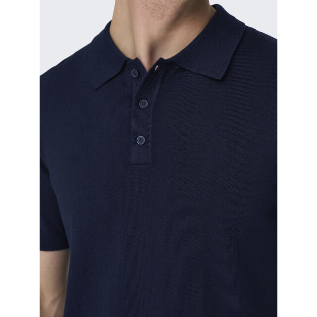 Only & Sons onswyler life reg 14 ss polo knit n 22022219 dark 05311.261.0088 large