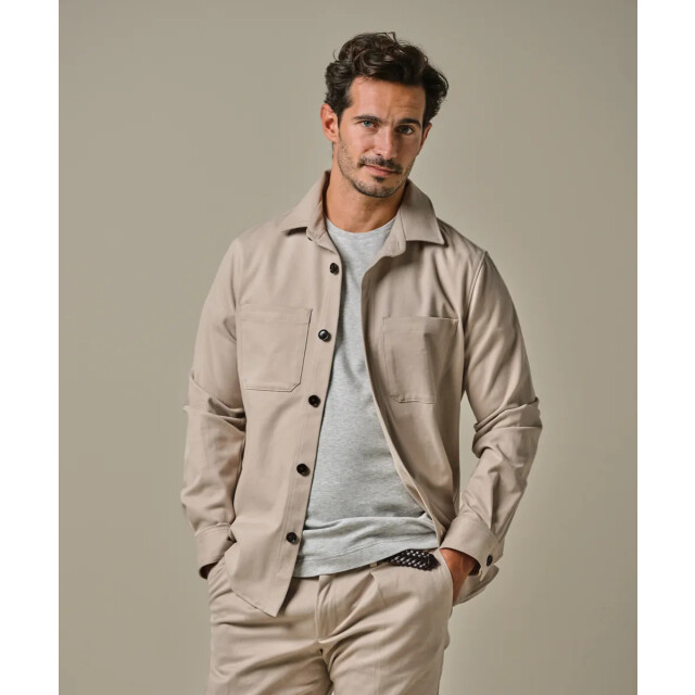 Profuomo overshirt twill ppwf10010d f1 sand 05633.820.0017 large