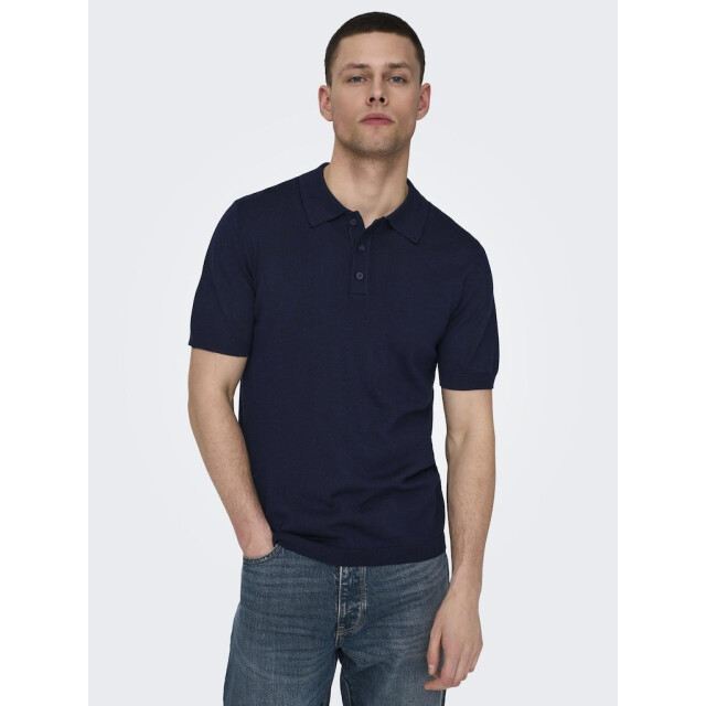 Only & Sons onswyler life reg 14 ss polo knit n 22022219 dark 05311.261.0088 large