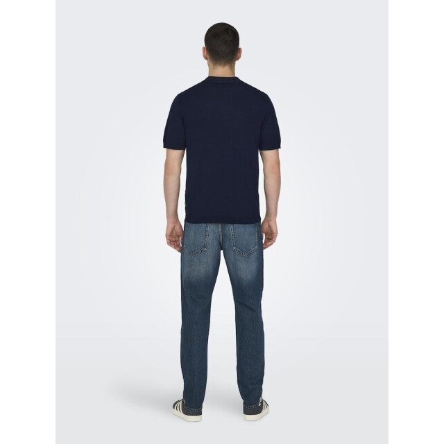 Only & Sons onswyler life reg 14 ss polo knit n 22022219 dark 05311.261.0088 large