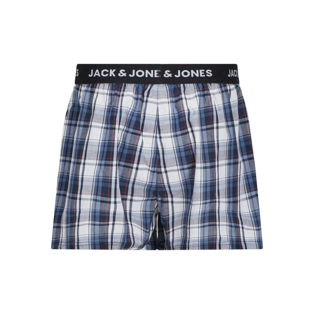 Jack & Jones Heren plus size wijde boxershorts geweven jacsaigon 3-pack donkerblauw/zwart 12278631 large Jack & Jones Heren plus size wijde boxershorts geweven jacsaigon 3-pack donkerblauw/zwart 12278631 large