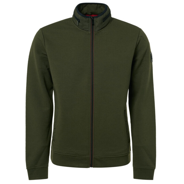 Jack & Jones Jprblufrankie sweat zip high neck army 5239.26.0008 large
