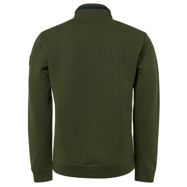 Jack & Jones Jprblufrankie sweat zip high neck army 5239.26.0008 large