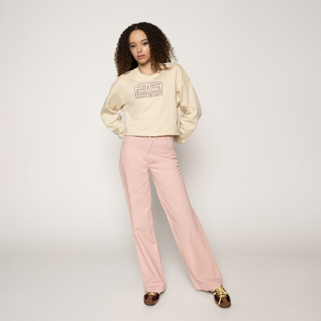 Frankie & Liberty Zomer jeans broek straight leg meisjes - frankie FL25002 - Sorbet Pink - Frankie large