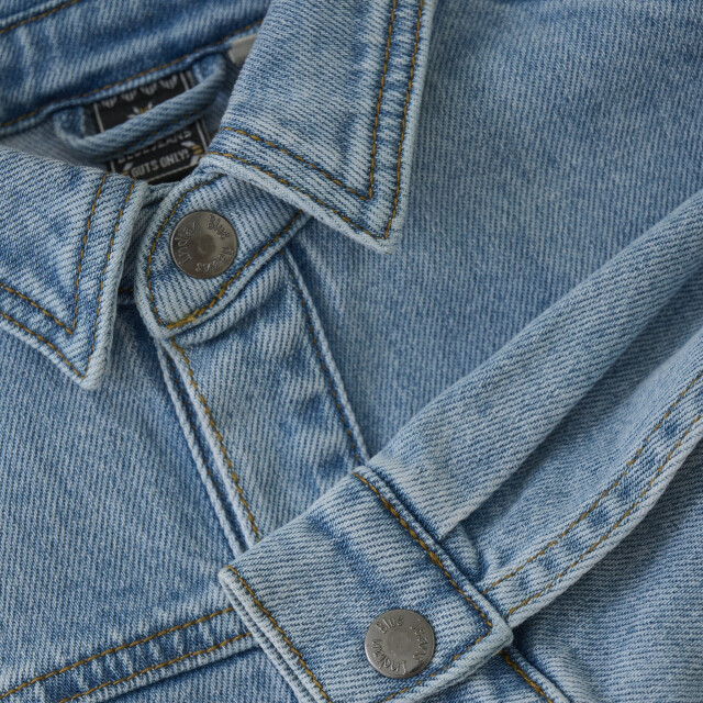 Indian Blue Zomer spijkerjas meisjes licht embroidery 970108-7775-Light Denim Blue large