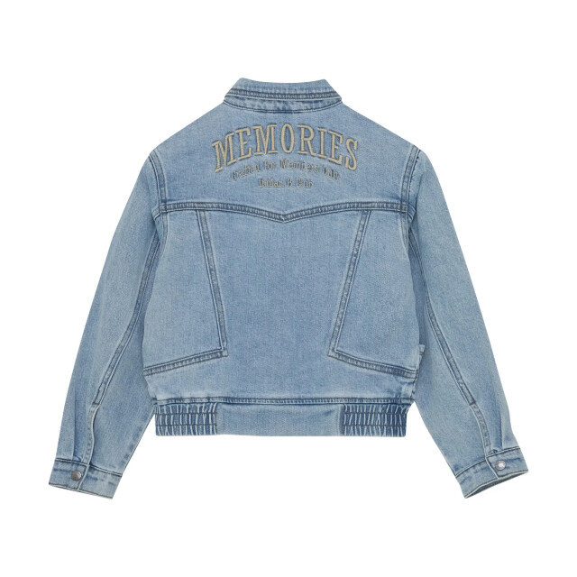 Indian Blue Zomer spijkerjas meisjes licht embroidery 970108-7775-Light Denim Blue large