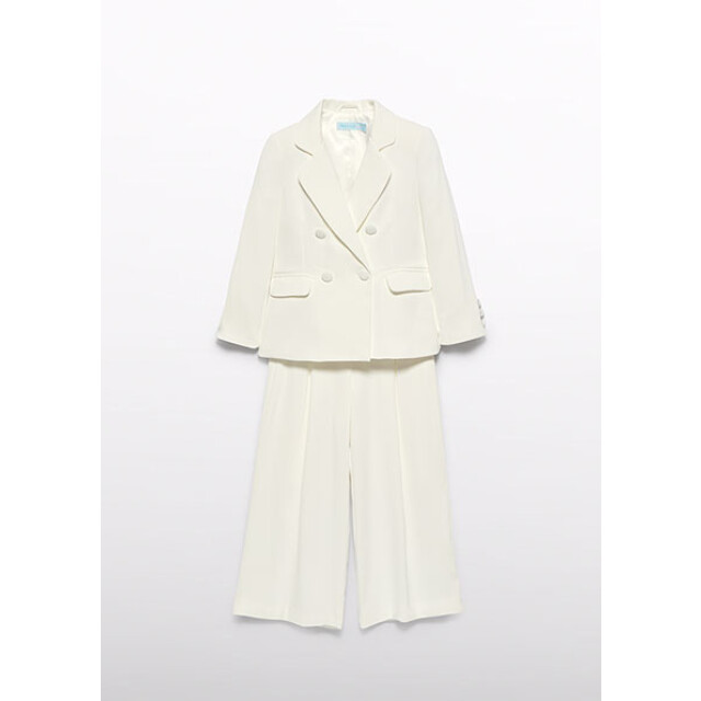 Abel & Lula Zomer broekpak crepe meisjes creme 5240-27-creme wit large