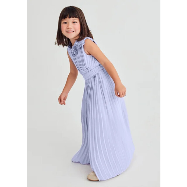 Abel & Lula Zomer jumpsuit geplooid meisjes c paars 5223-66-lilac paars large