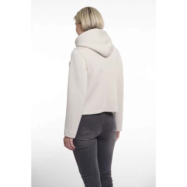 Rino & Pelle double breasted jacket with detachable hood collar jennifer.7002521 10811 fog grey 06111.185.0006 large
