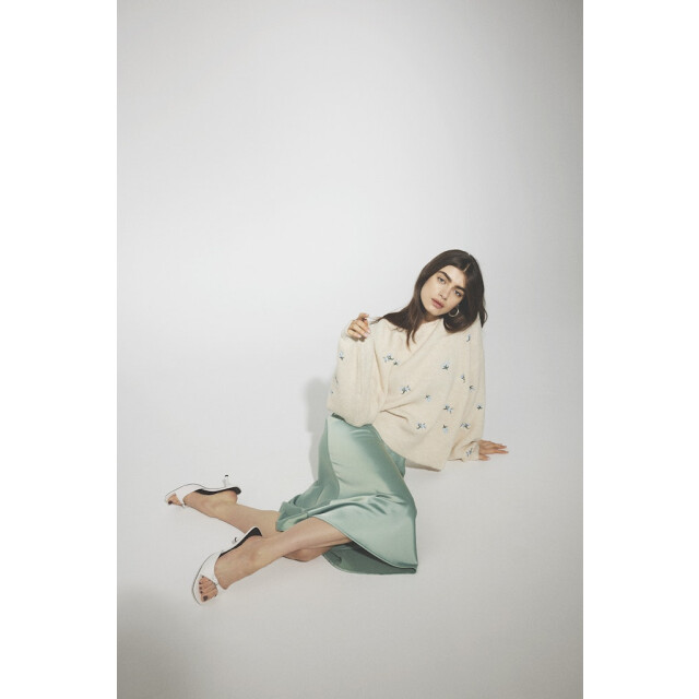 Y.A.S yaspella hw midi skirt s. noos 26030737 iceberg green 06415.369.0006 large