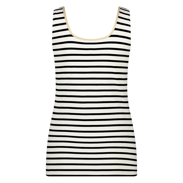 Nukus Nks06002 114 juba singlet stripe offwhite/black NKS06002 114 large