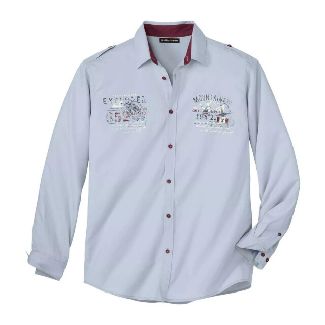Atlas For Men Heren pilotenhemd UTAF291_skyblue large