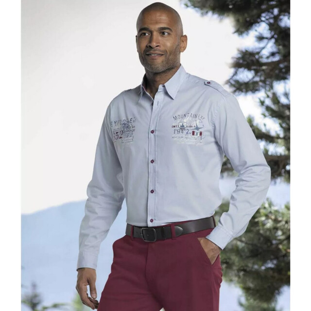 Atlas For Men Heren pilotenhemd UTAF291_skyblue large