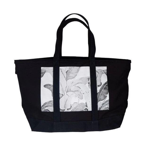 Palm Angels Chic black cotton shoulder bag voor dames Palm Angels Chic Zwart Schoudertas large