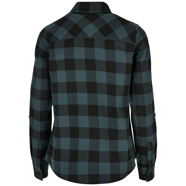 Urban Classics Geruit flanellen overhemd met omgeslagen manchet dames UTTN450_jasperblack large