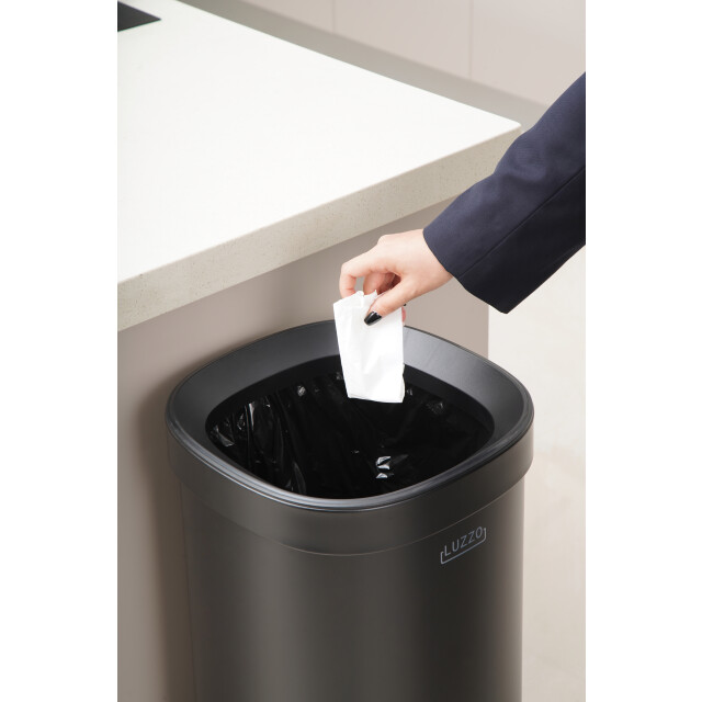 Luzzo ® open square prullenbak 50 liter afvalbak-vuilnisbak - 3059050 large