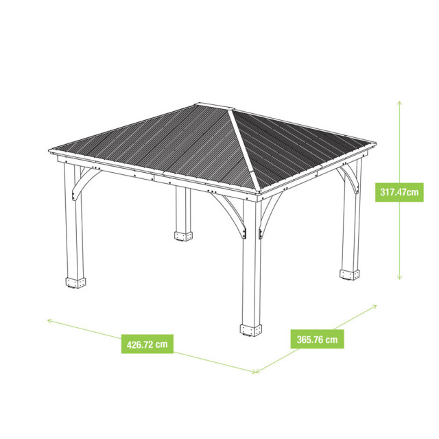 Westmann Gazebo devon 12x14 427x366x317cm - 3059509 large