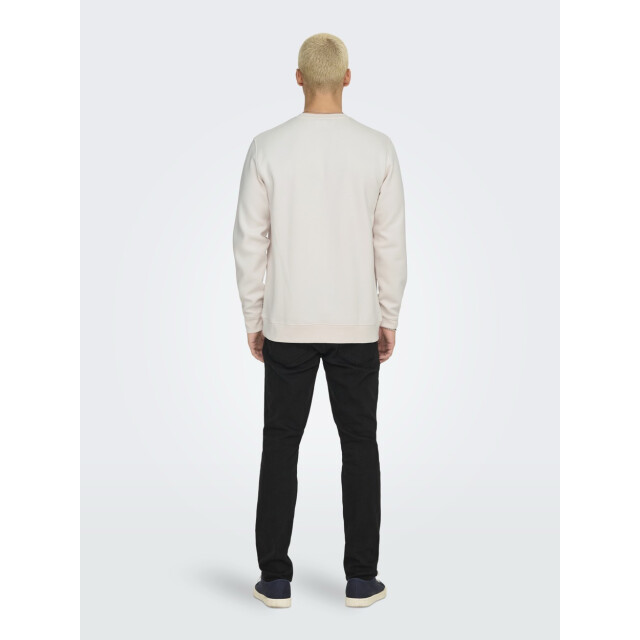 Only & Sons Onsdawson reg ls crew beige 5209.05.0030 large