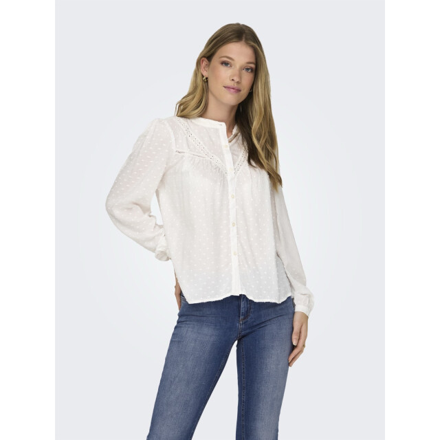 Jacqueline de Yong Jdyjade life ls dobby lace shirt w off-white 4309.02.0007 large