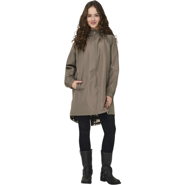Only Onlfry rev metallic jacket otw walnut/string metal 15338018-239935001 large