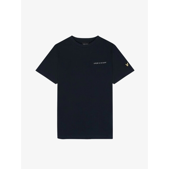 Lyle and Scott Jongens shirt script embroidered dark navy TSB2012V-Z271-DARK-NAVY large
