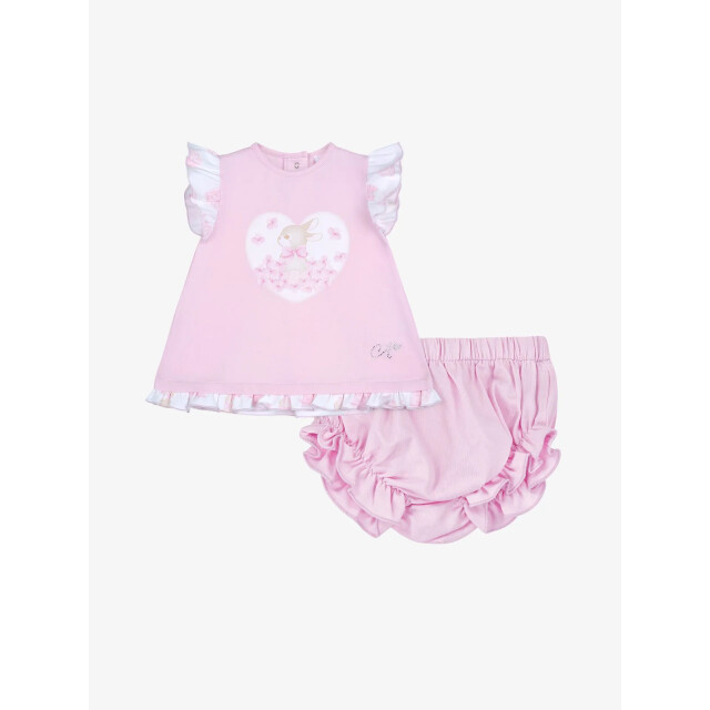 ADee Meisjes jurk amy blossom LA25103-4101-PINK-BLOSSOM large