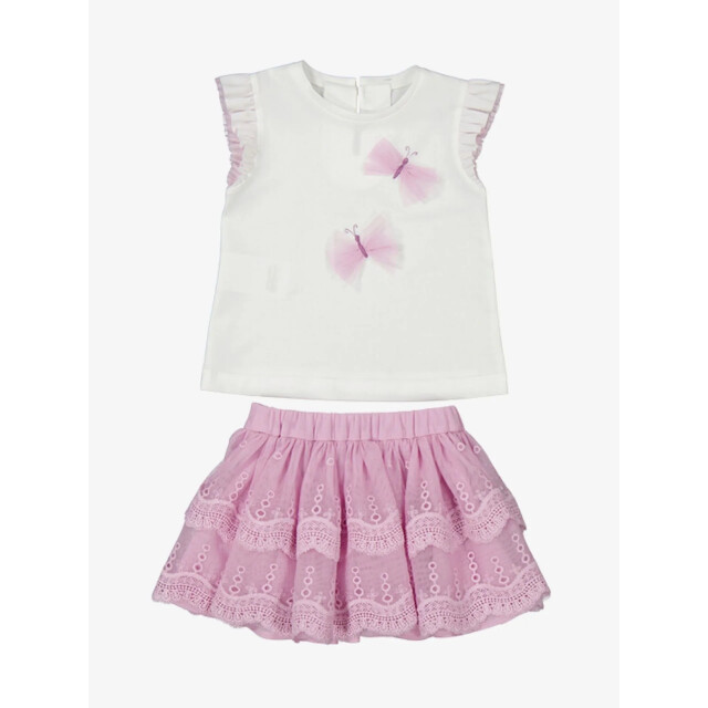 Mayoral Embroidered tulle skirt set 1-929-60 large