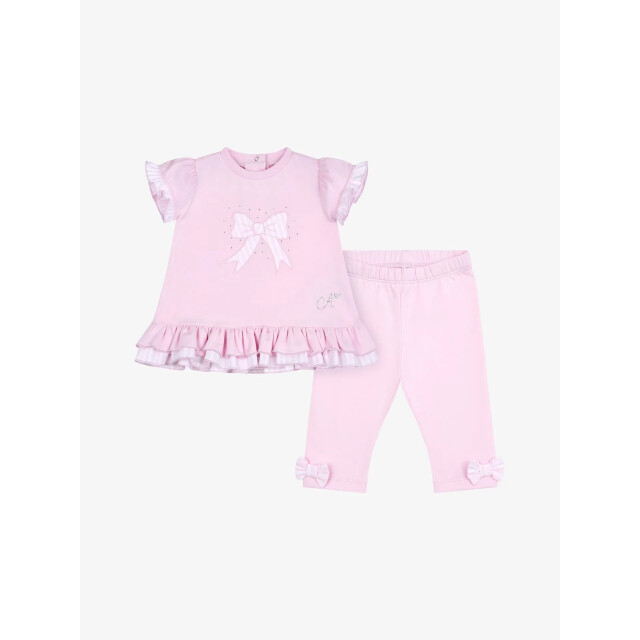 ADee Meisjes set legging amber blossom LA25106-4101-PINK-BLOSSOM large
