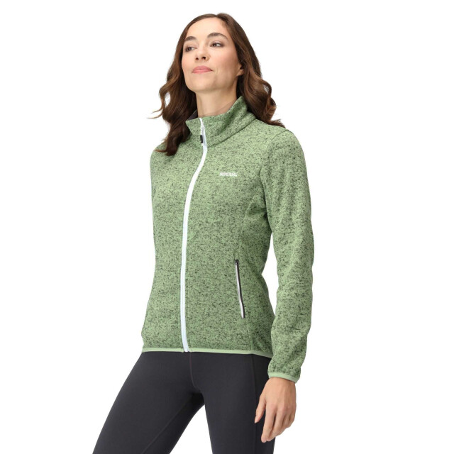 Regatta Dames newhill marl full zip fleecejack UTRG8828_quietgreensealgrey large