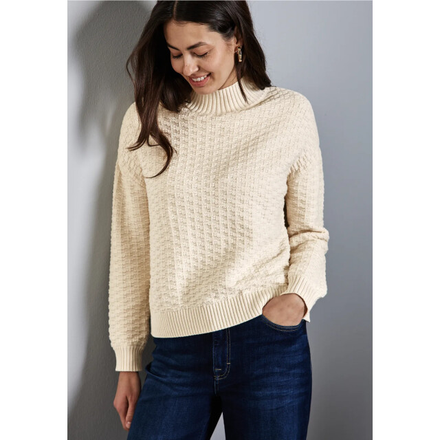 Street One a303144 turtle-neck structure sweater A303144 large