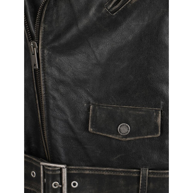 Golden Goose Deluxe Brand Golden biker jacket met vintage effect design Golden Goose Golden Biker Jacket Met Vintage Effect Design large