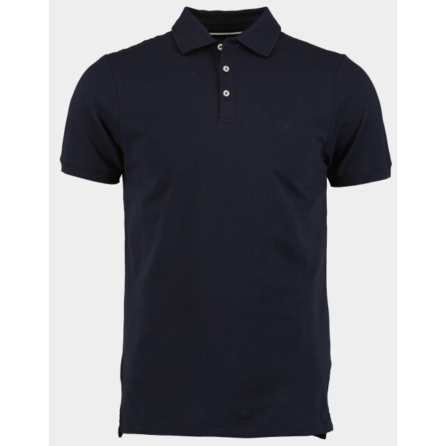 Bos Bright Blue Polo korte mouw arto polo fine pique plain 24108ar22bo/290 navy 180364 large