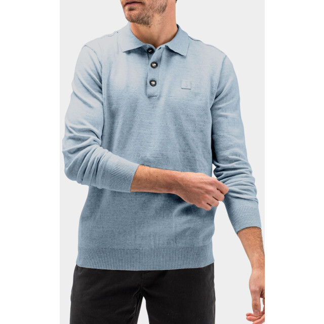 Butcher of Blue Polo lange mouw lt clifden polo l/s m2416001/836 184845 large