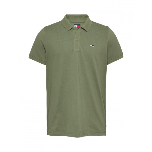 Tommy Hilfiger Dm0dm20676  mr6 slim placket polo aruba green MR6 Aruba Green/DM0DM20676 Slim Placket Polo large