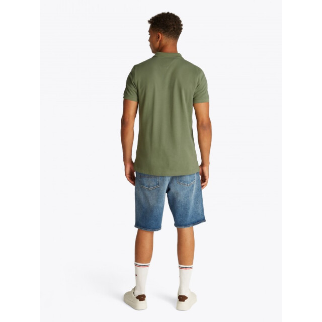 Tommy Hilfiger Dm0dm20676  mr6 slim placket polo aruba green MR6 Aruba Green/DM0DM20676 Slim Placket Polo large
