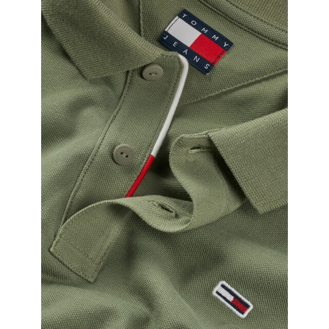 Tommy Hilfiger Dm0dm20676  mr6 slim placket polo aruba green MR6 Aruba Green/DM0DM20676 Slim Placket Polo large